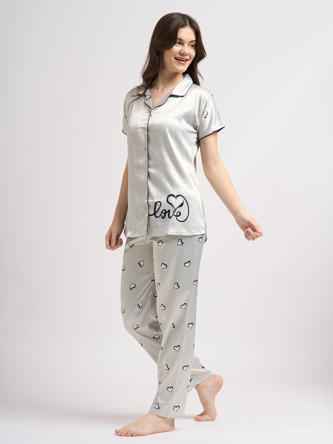 Written in Love - Silky Lounge Night Suit