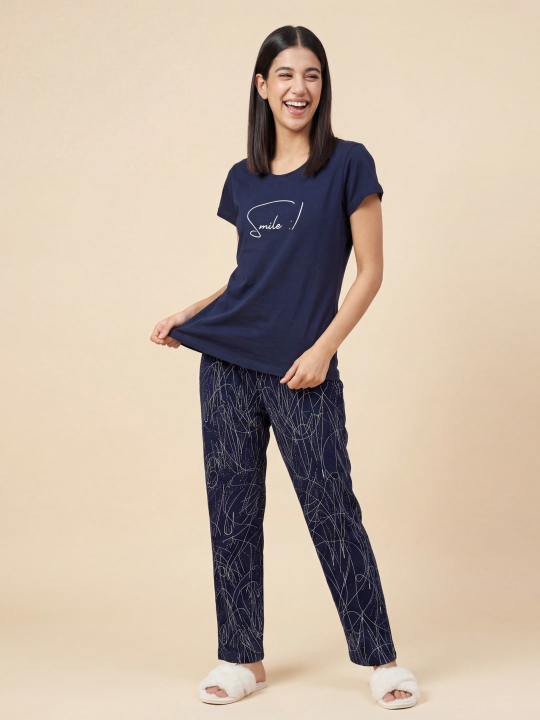 Cute Smile - Pure Cotton Night Suit