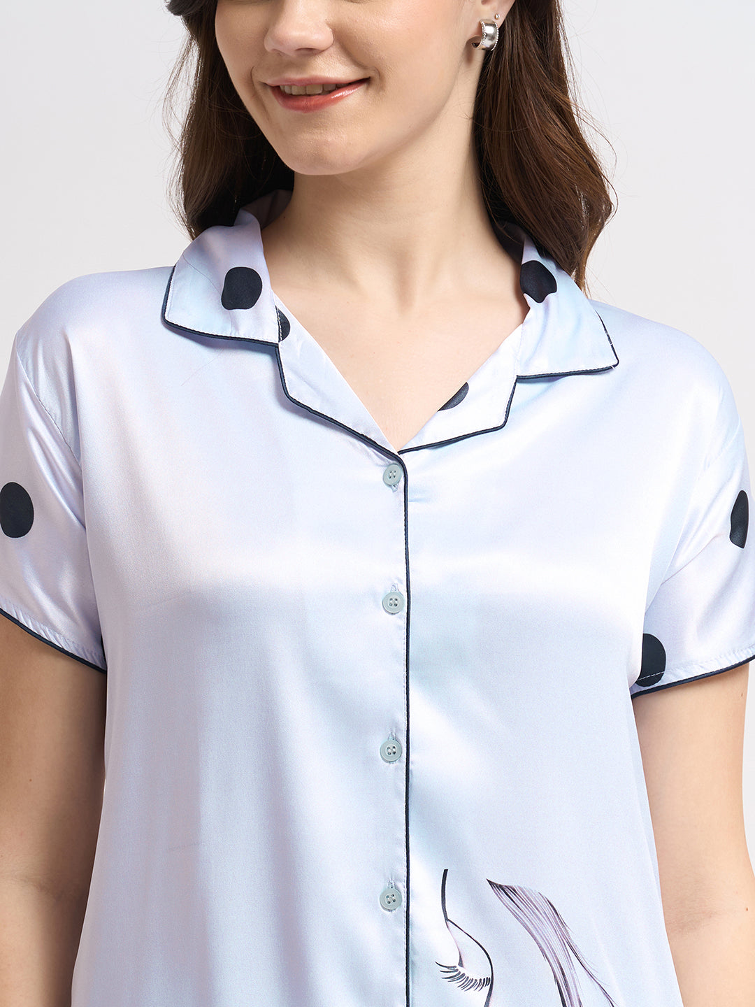 Bear Is Tired - Silky Lounge Night Suit