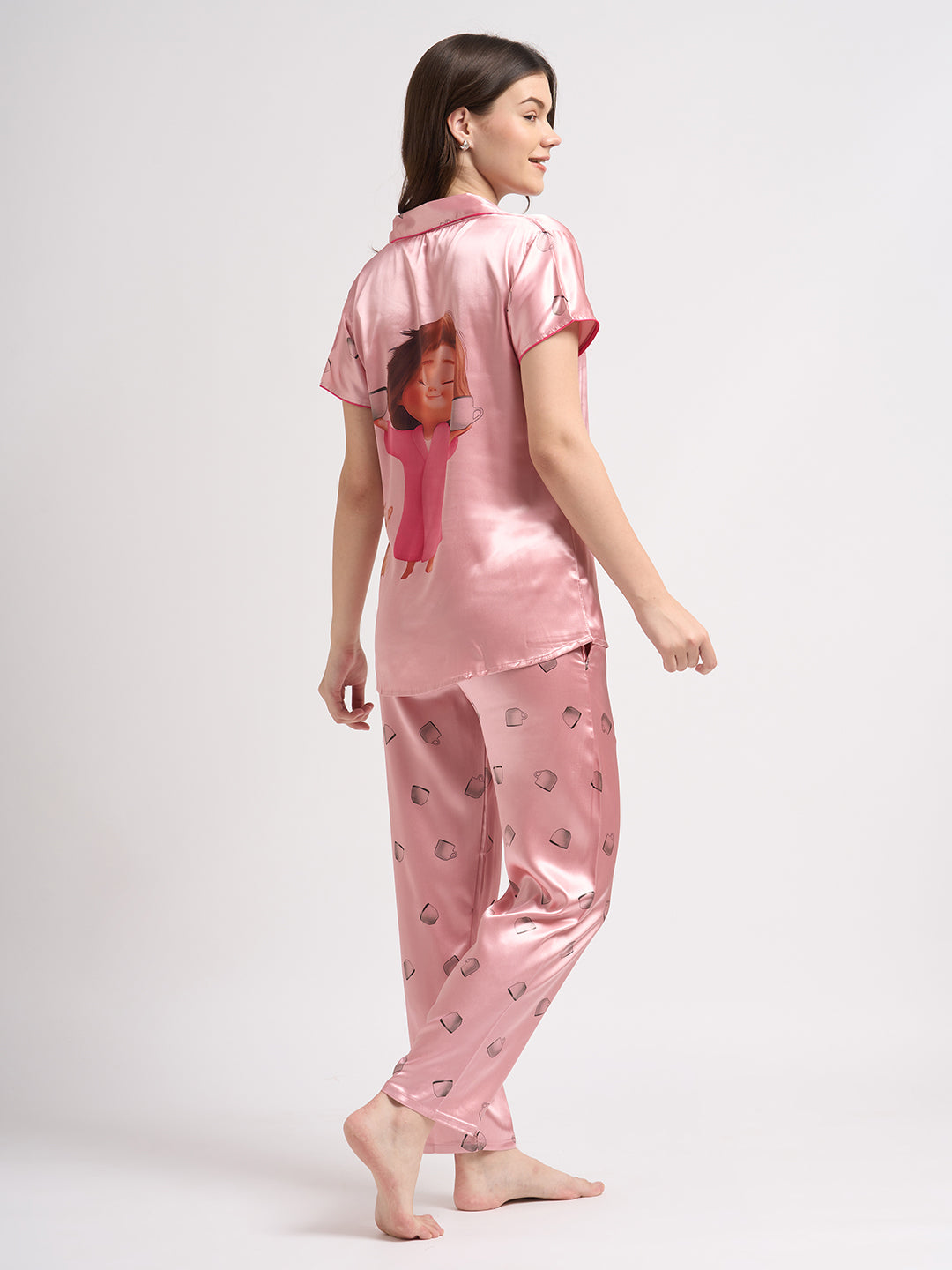 Morning Brew - Silky Lounge Night Suit