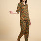 Evening Garden - Silky Lounge Night Suit