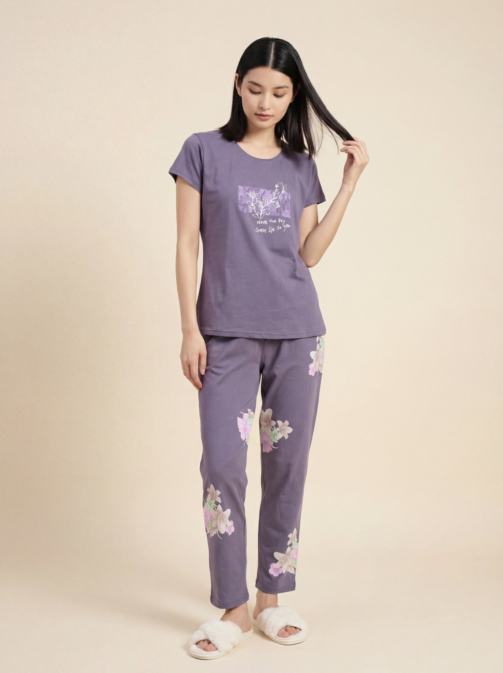 Be Yourself - Cotton Lounge Night Suit