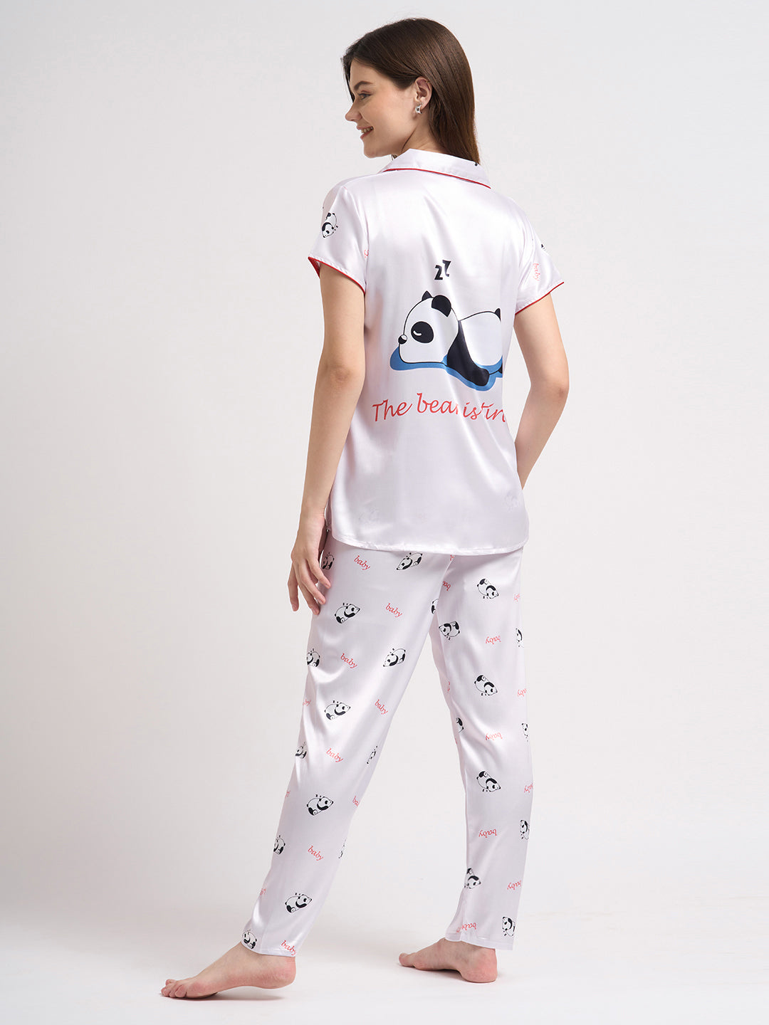 Bear Is Tired - Silky Lounge Night Suit