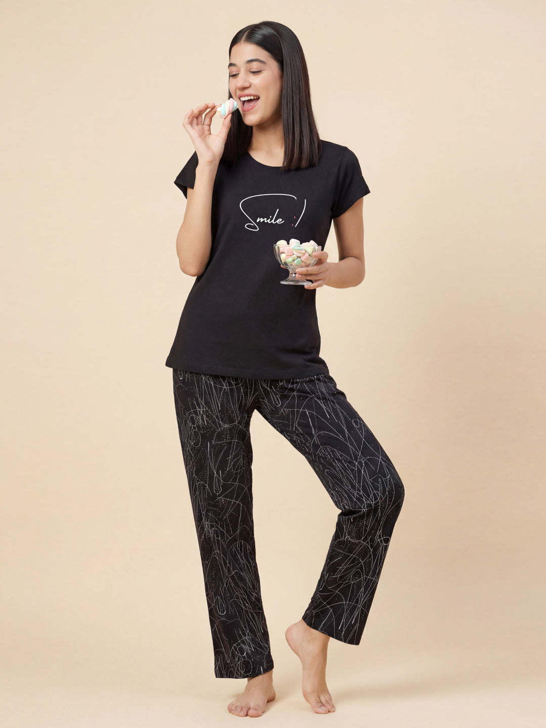 Cute Smile - Pure Cotton Night Suit