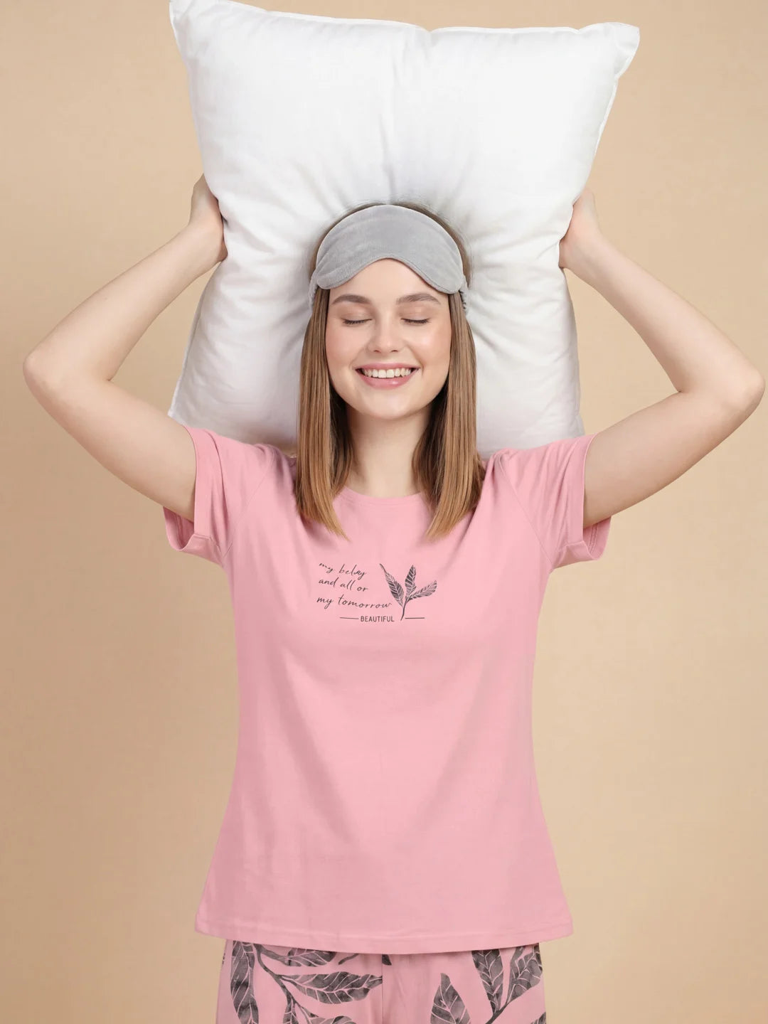 Garden Lines - Pure Cotton Night Suit