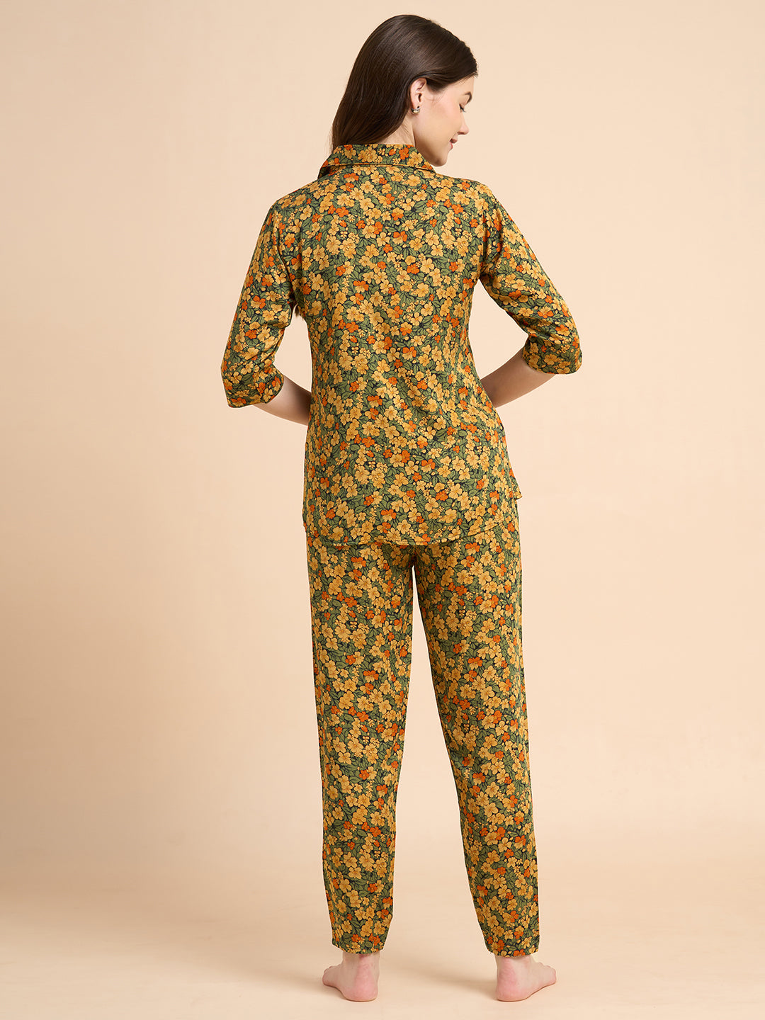 Flower Shower - Silky Lounge Night Suit