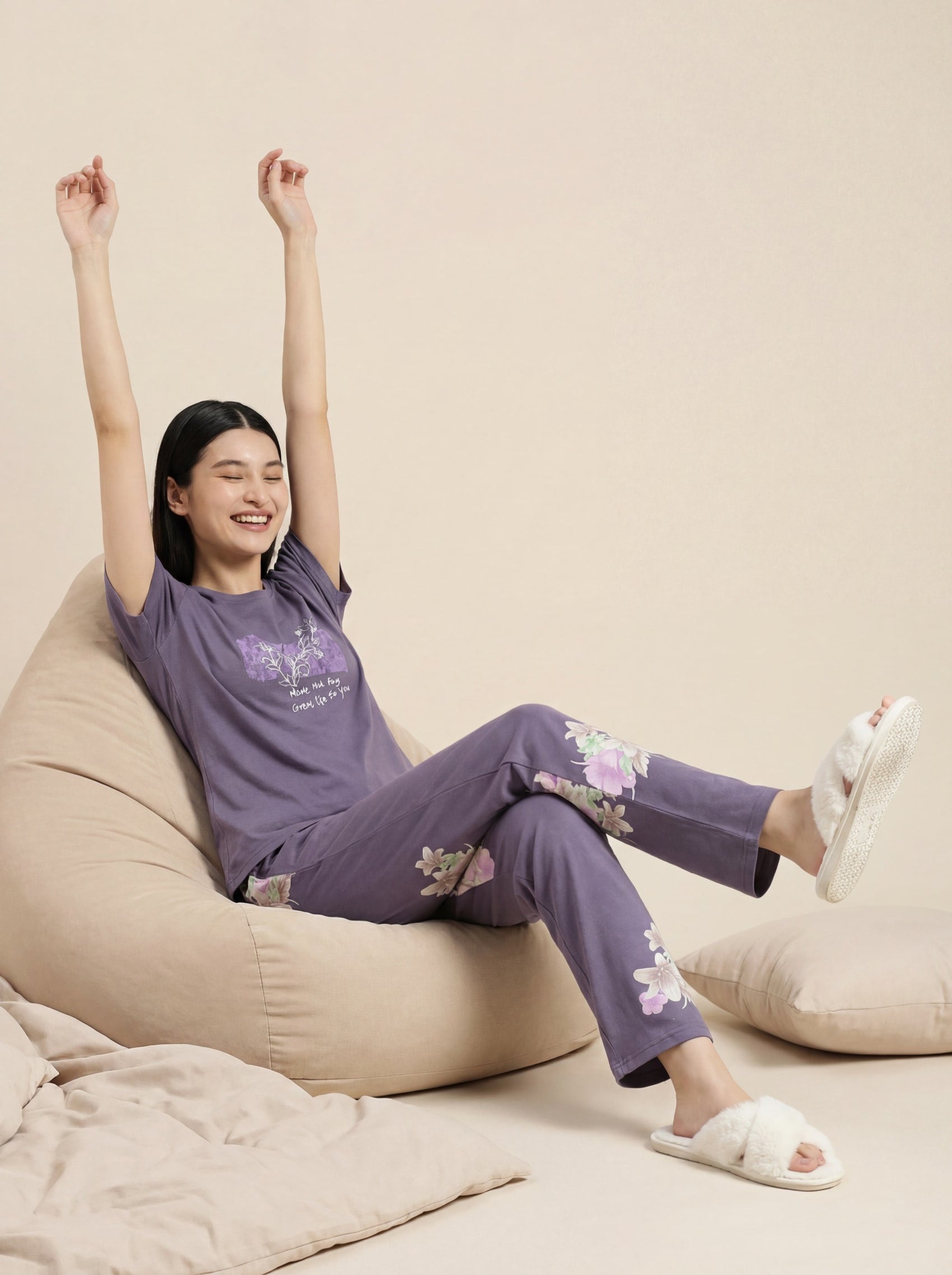 Be Yourself - Cotton Lounge Night Suit