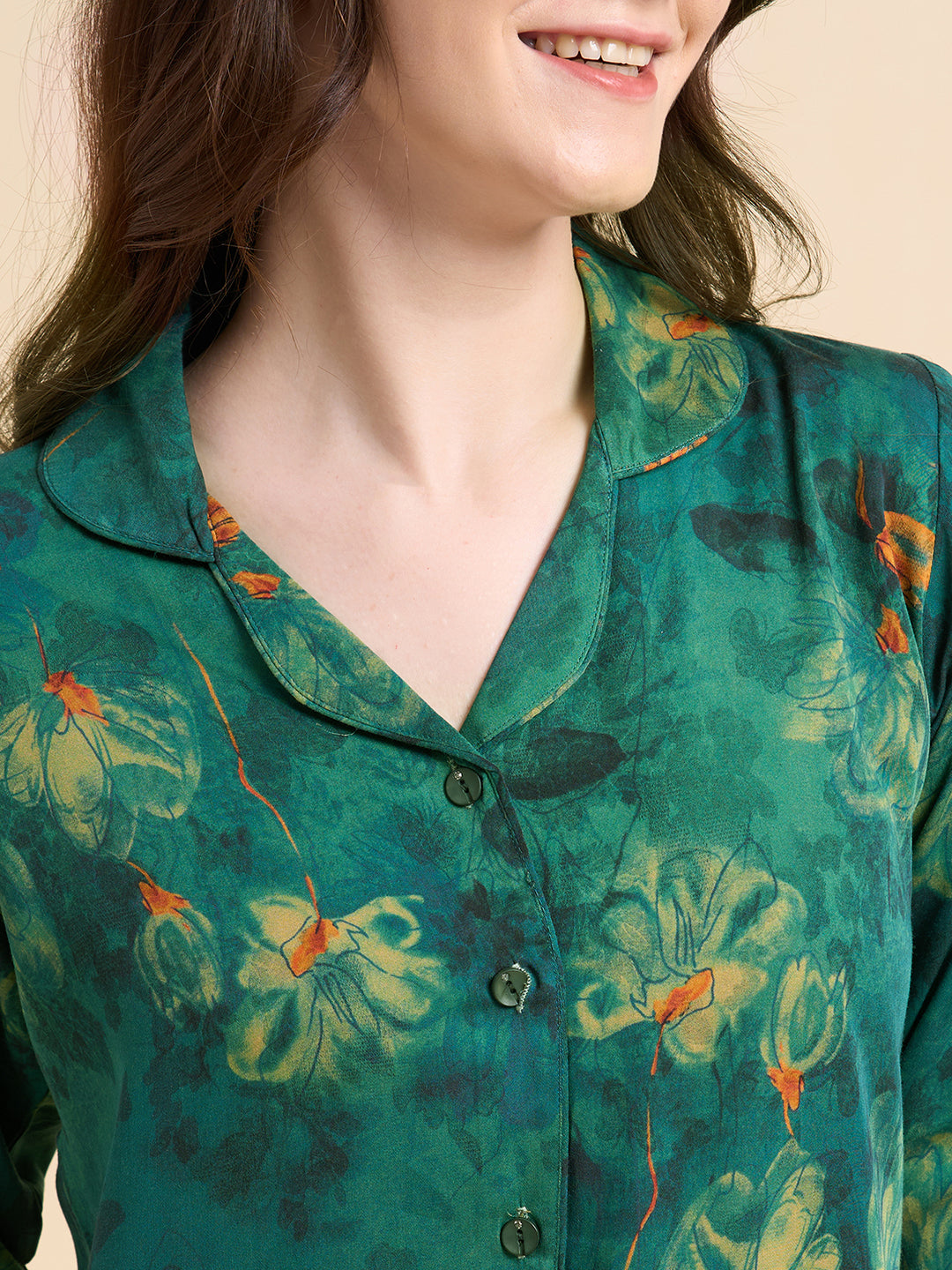 Gardenia - Silky Lounge Night Suit