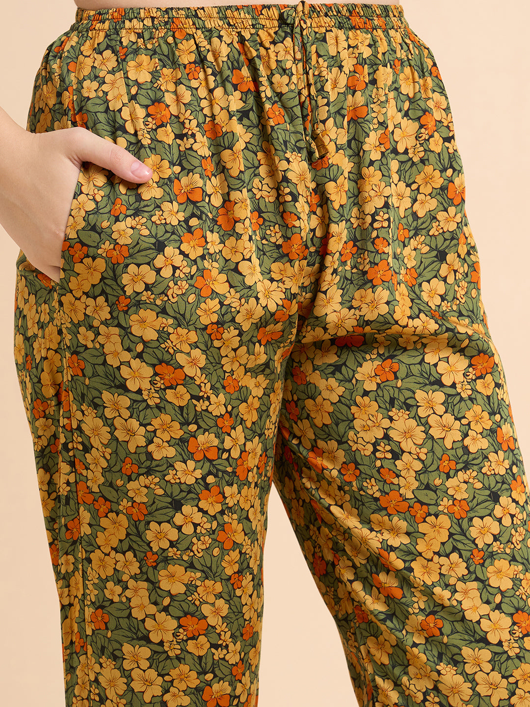 Flower Shower - Silky Lounge Night Suit