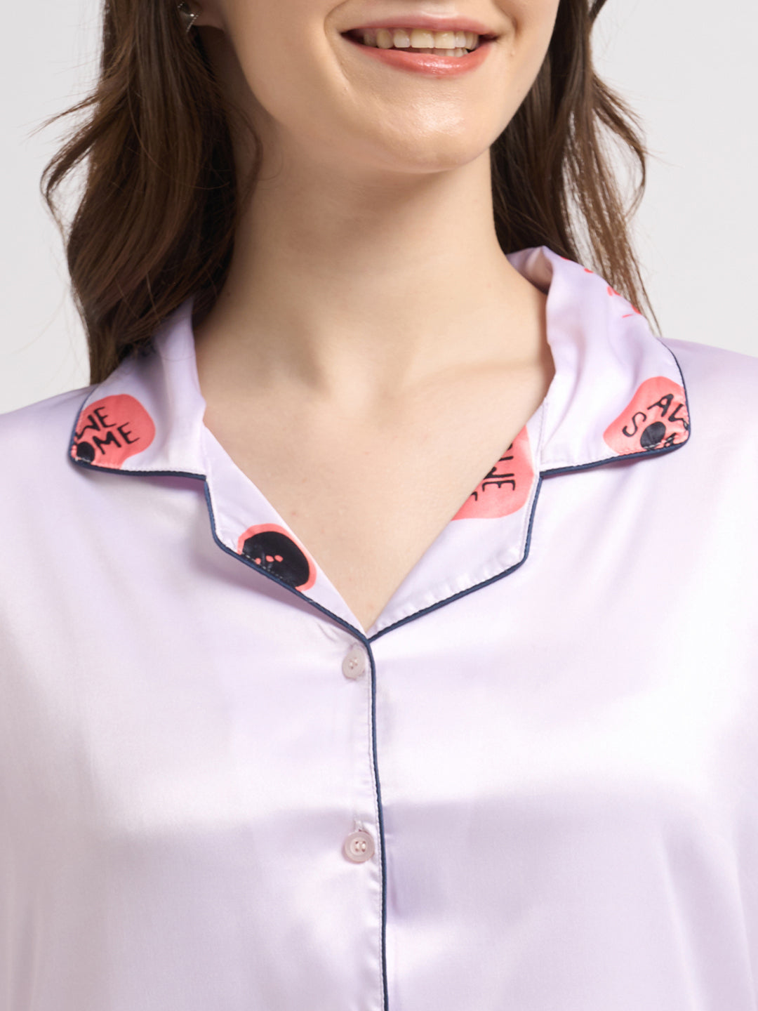 Born Cool Bear - Silky Lounge Night Suit