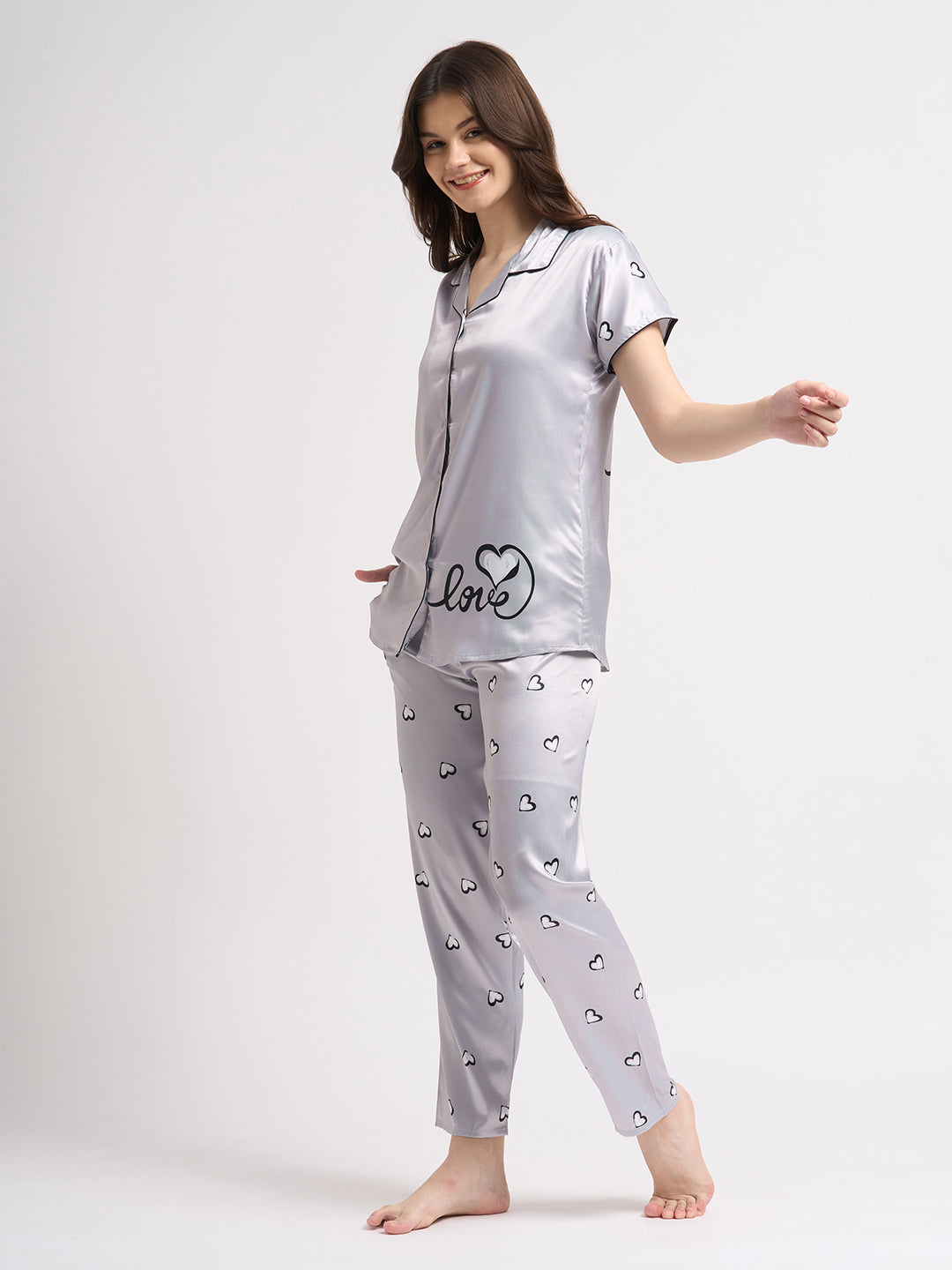 Written in Love - Silky Lounge Night Suit