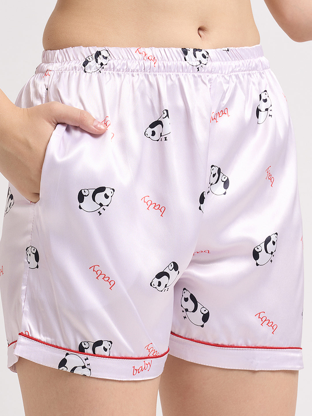 Little Panda Dreams - Silky Lounge Night Suit