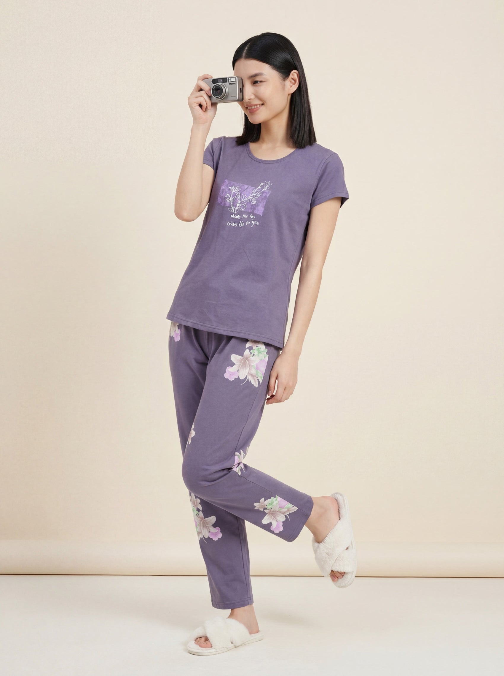 Be Yourself - Cotton Lounge Night Suit