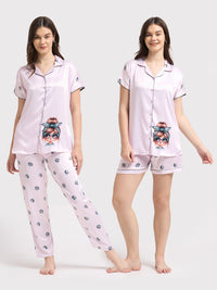 Cute Muse - Silky Lounge Night Suit