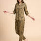 Marble Flora - Silky Lounge Night Suit