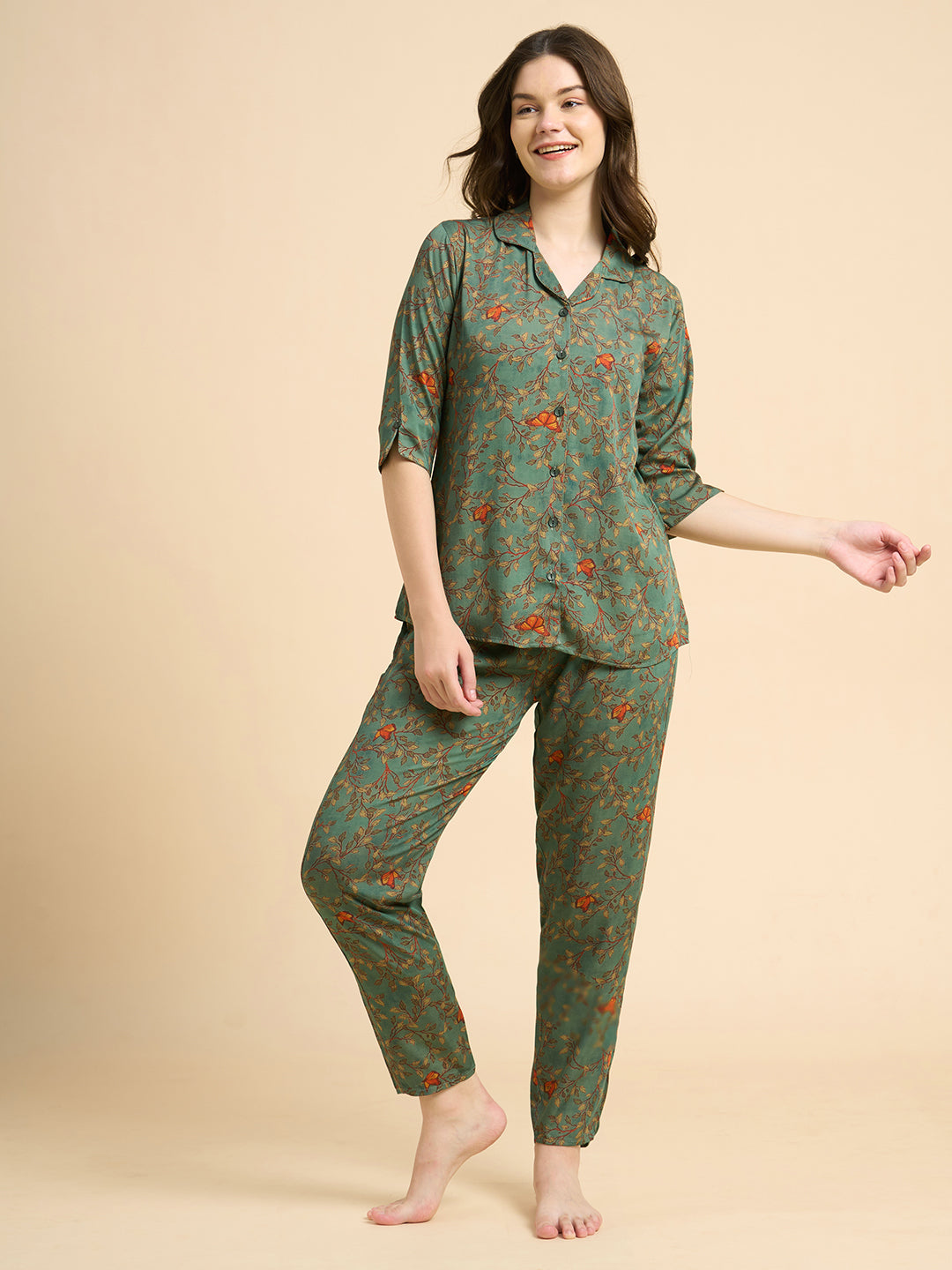 Butterfly Effect - Silky Lounge Night Suit