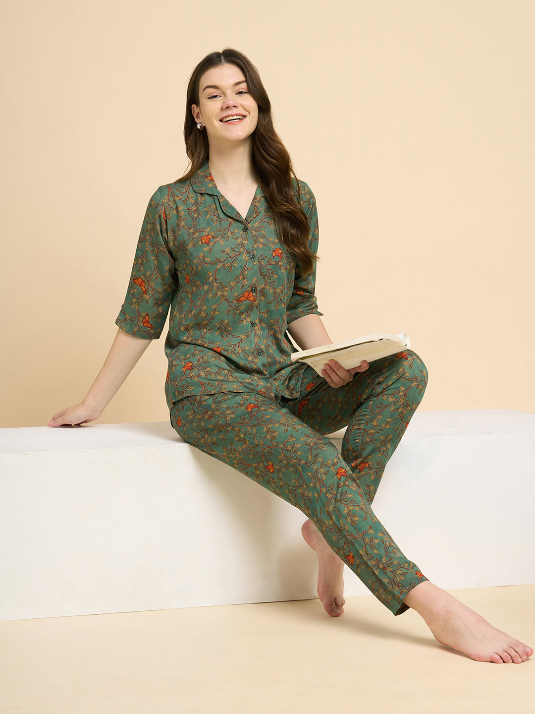 Butterfly Effect - Silky Lounge Night Suit