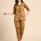 Serene Floral - Silky Lounge Night Suit