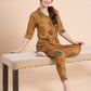 Serene Floral - Silky Lounge Night Suit