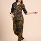 Regal Leaf - Silk Lounge Night Suit