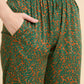 Auric Leaves - Silky Lounge Night Suit