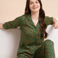 Auric Leaves - Silky Lounge Night Suit