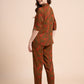 Fiery Dreams - Silky Lounge Night Suit
