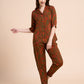 Fiery Dreams - Silky Lounge Night Suit
