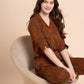 Fiery Dreams - Silky Lounge Night Suit