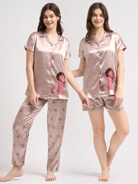 Morning Brew - Silky Lounge Night Suit