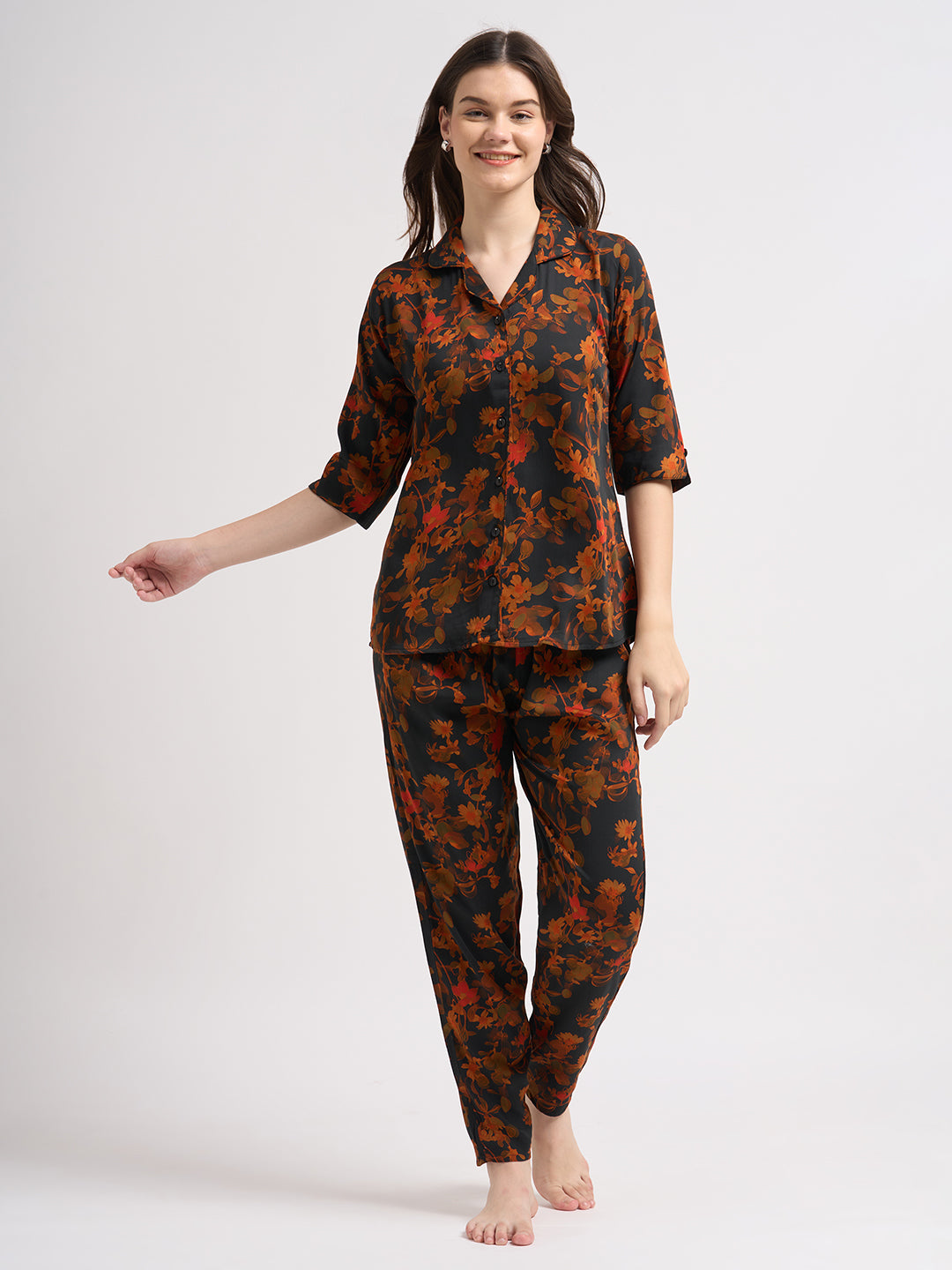 Ivy Dreams - Silky Lounge Night Suit