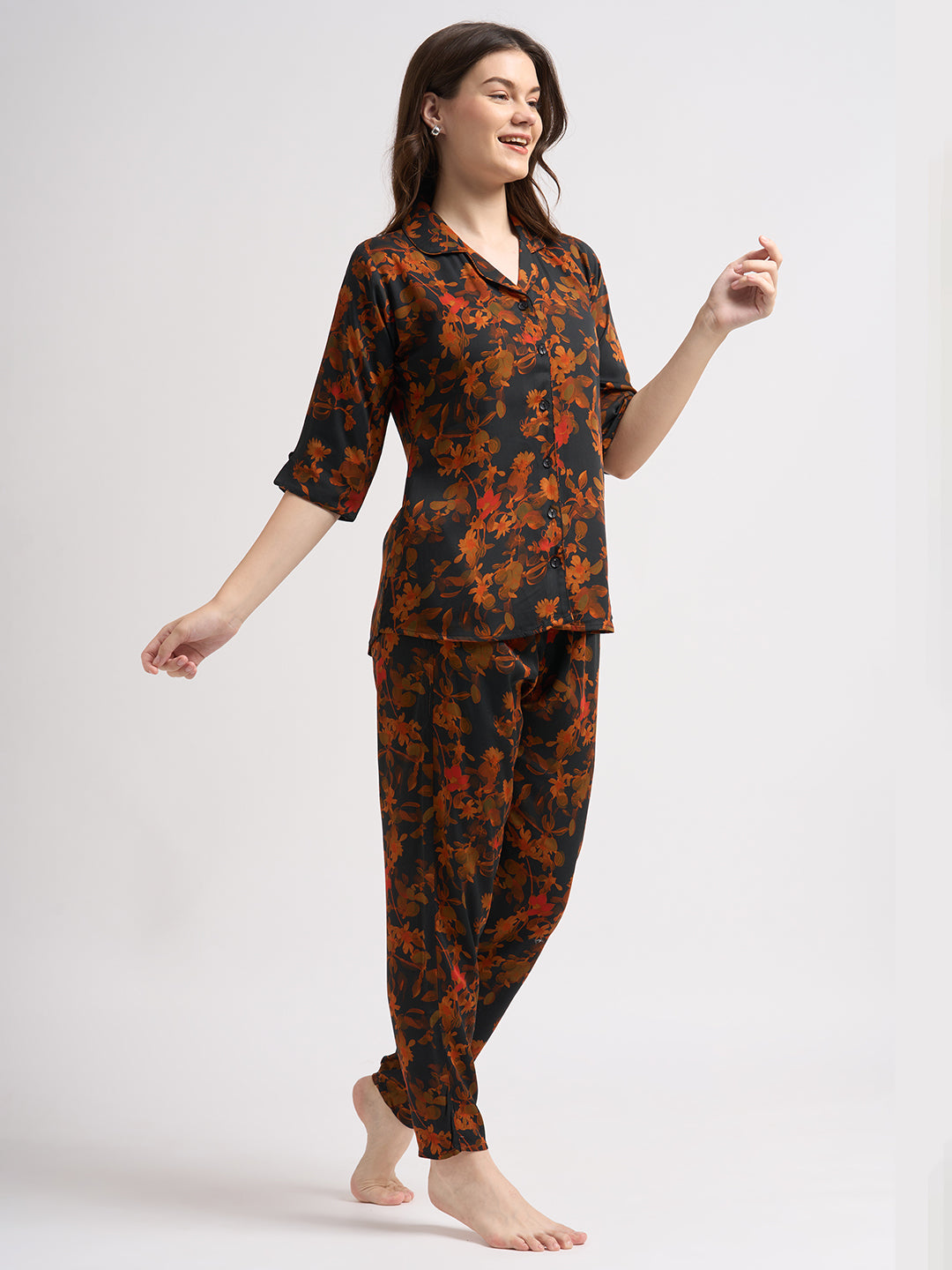 Ivy Dreams - Silky Lounge Night Suit