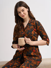 Ivy Dreams - Silky Lounge Night Suit