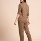 Botanical Drift - Silky Lounge Night Suit