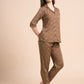 Botanical Drift - Silky Lounge Night Suit