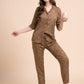 Botanical Drift - Silky Lounge Night Suit