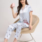 Cap-On Dreamer - Silky Lounge Night Suit