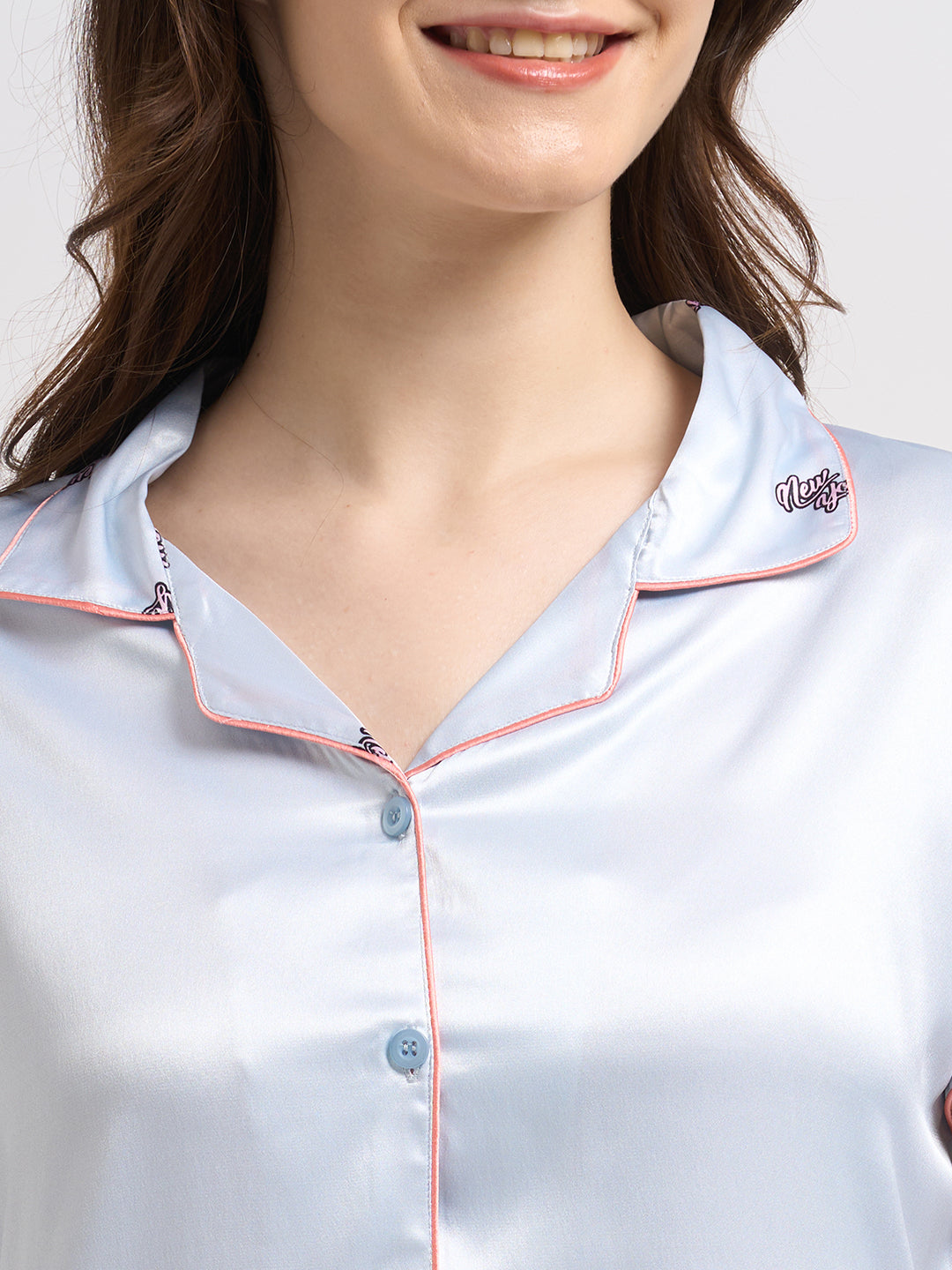 Cap-On Dreamer - Silky Lounge Night Suit