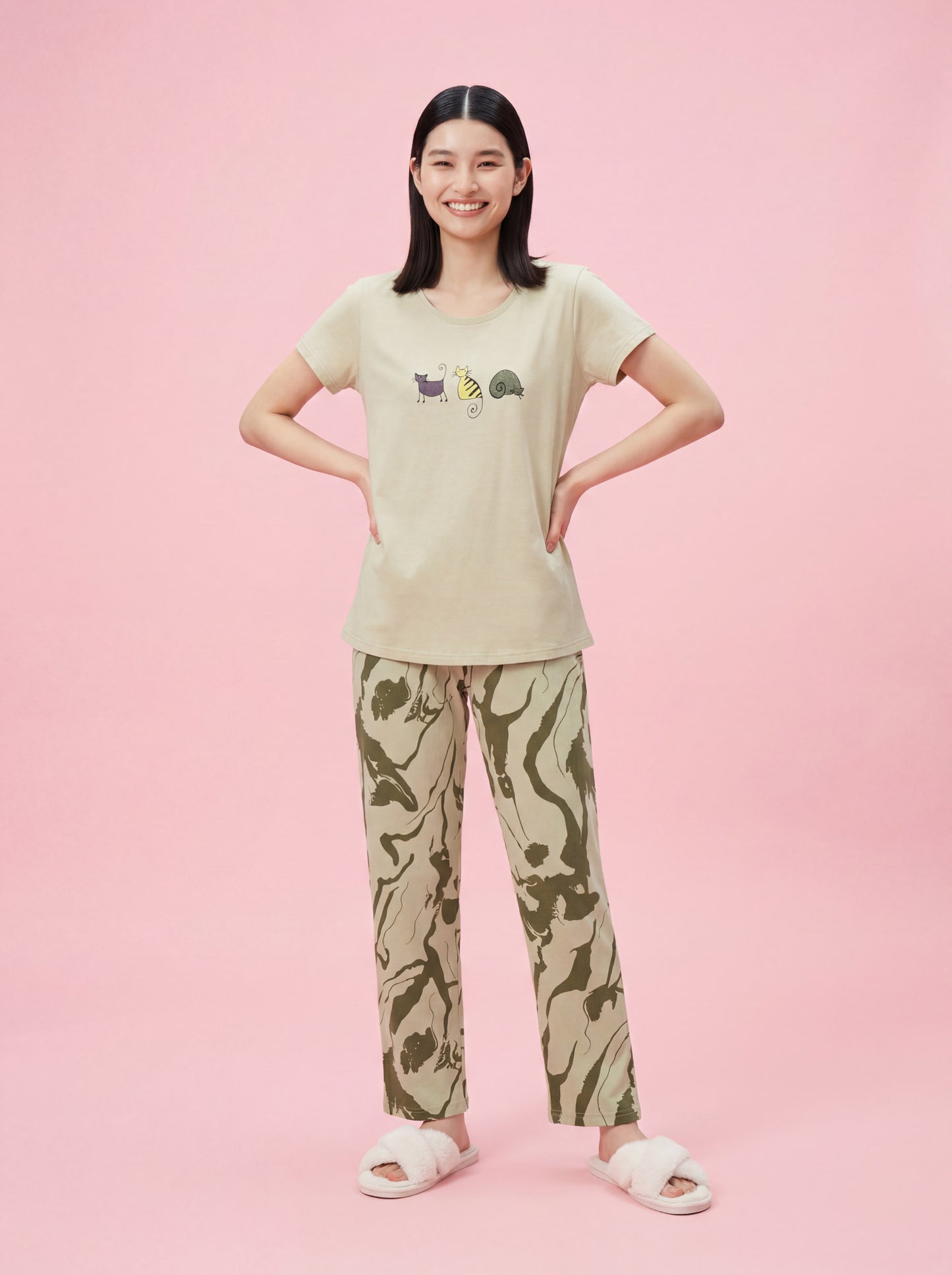 Lazy Animal - Cotton Lounge Night Suit