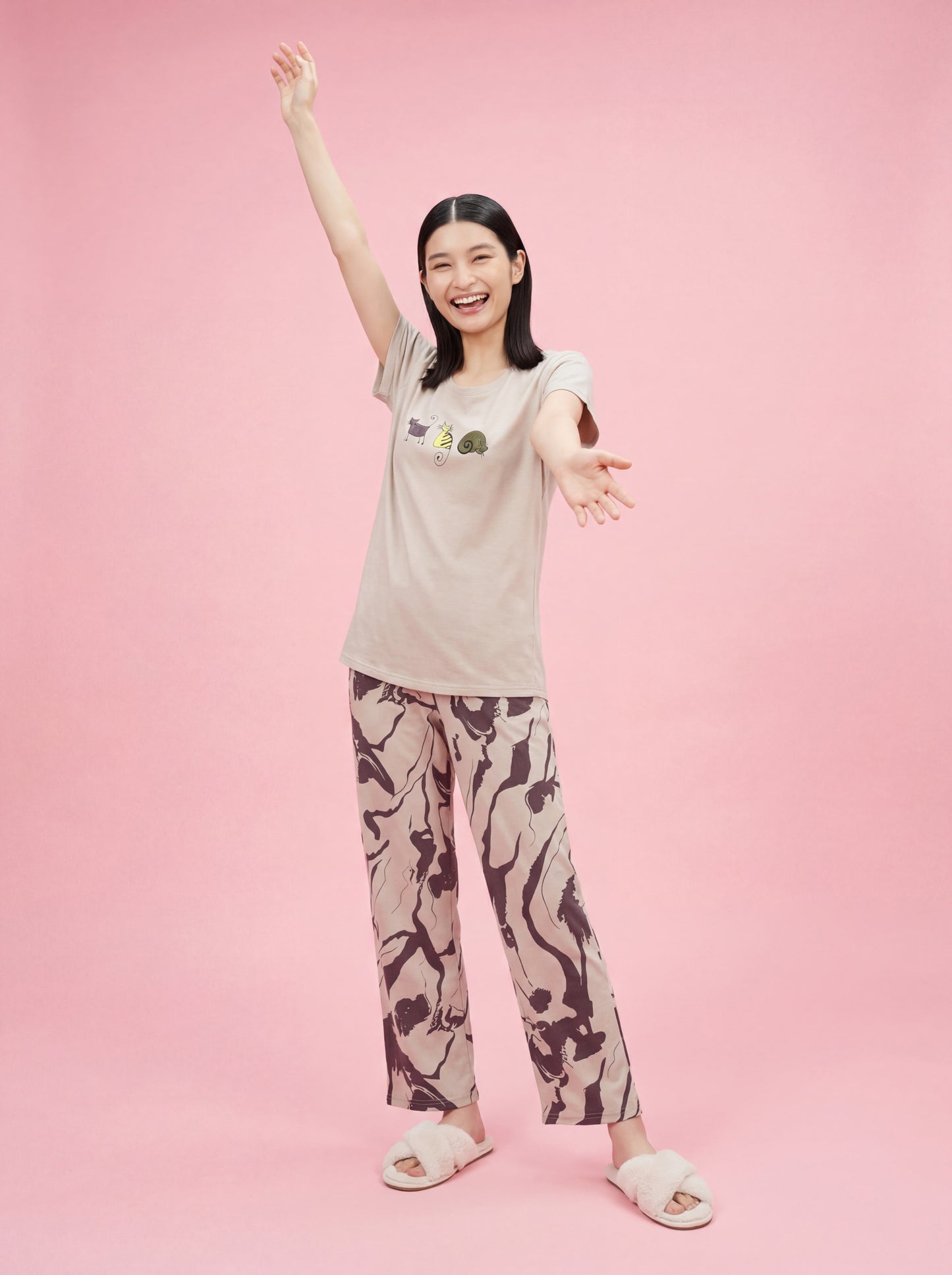 Lazy Animal - Cotton Lounge Night Suit