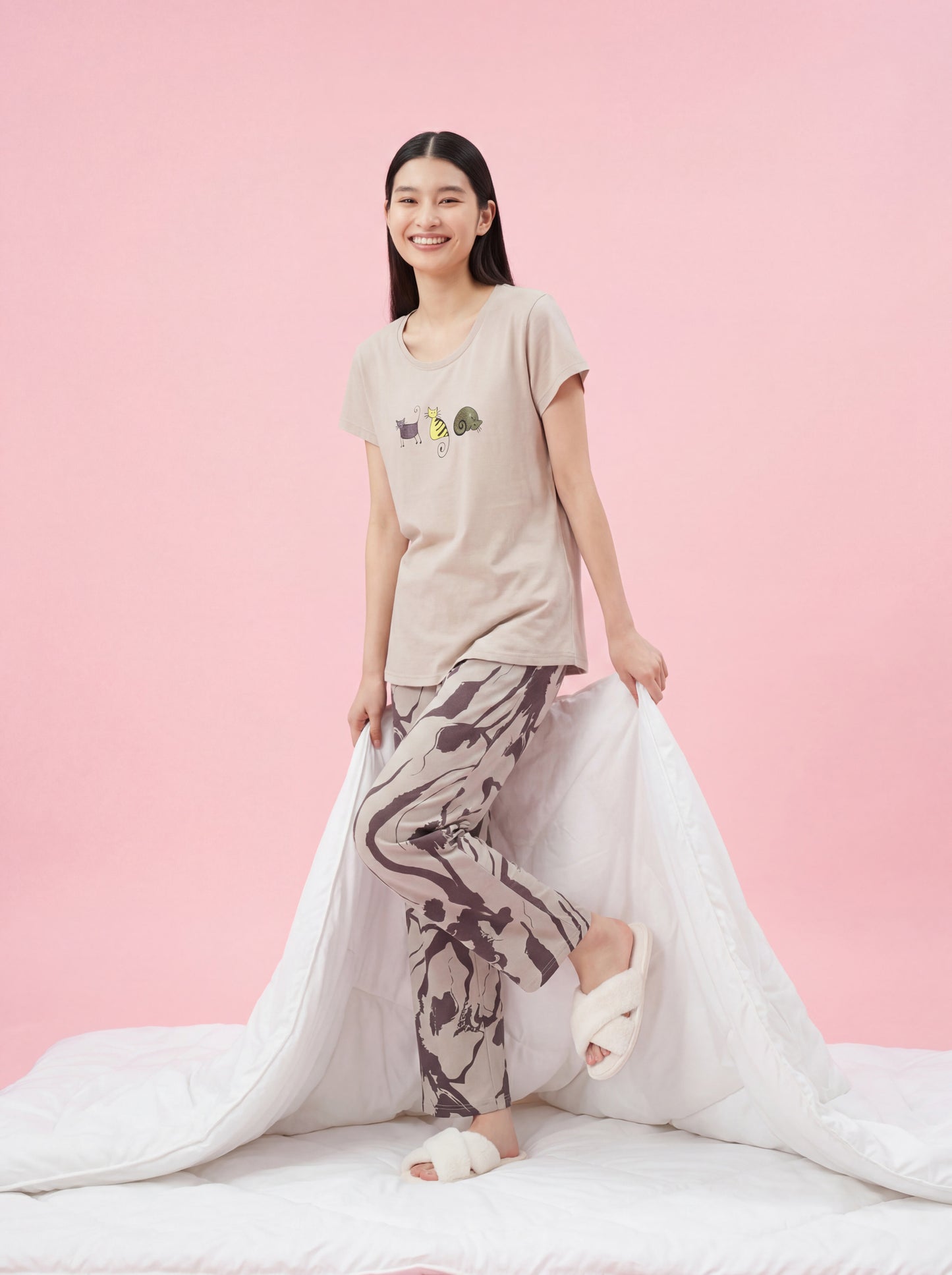 Lazy Animal - Cotton Lounge Night Suit