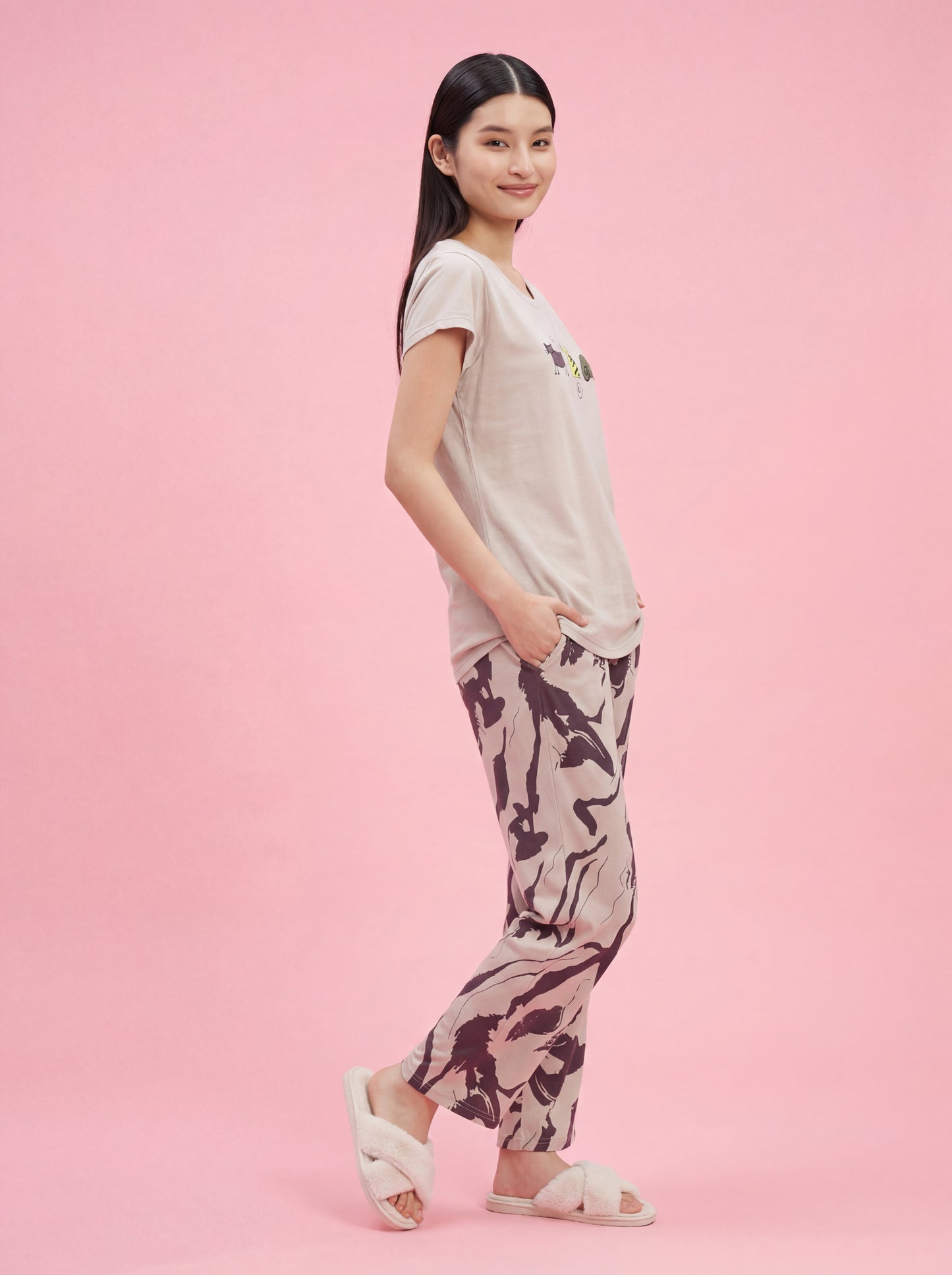 Lazy Animal - Cotton Lounge Night Suit