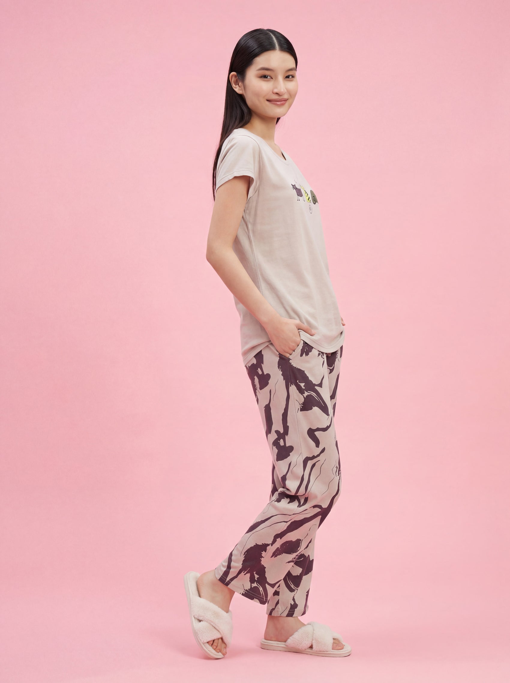 Lazy Animal - Cotton Lounge Night Suit