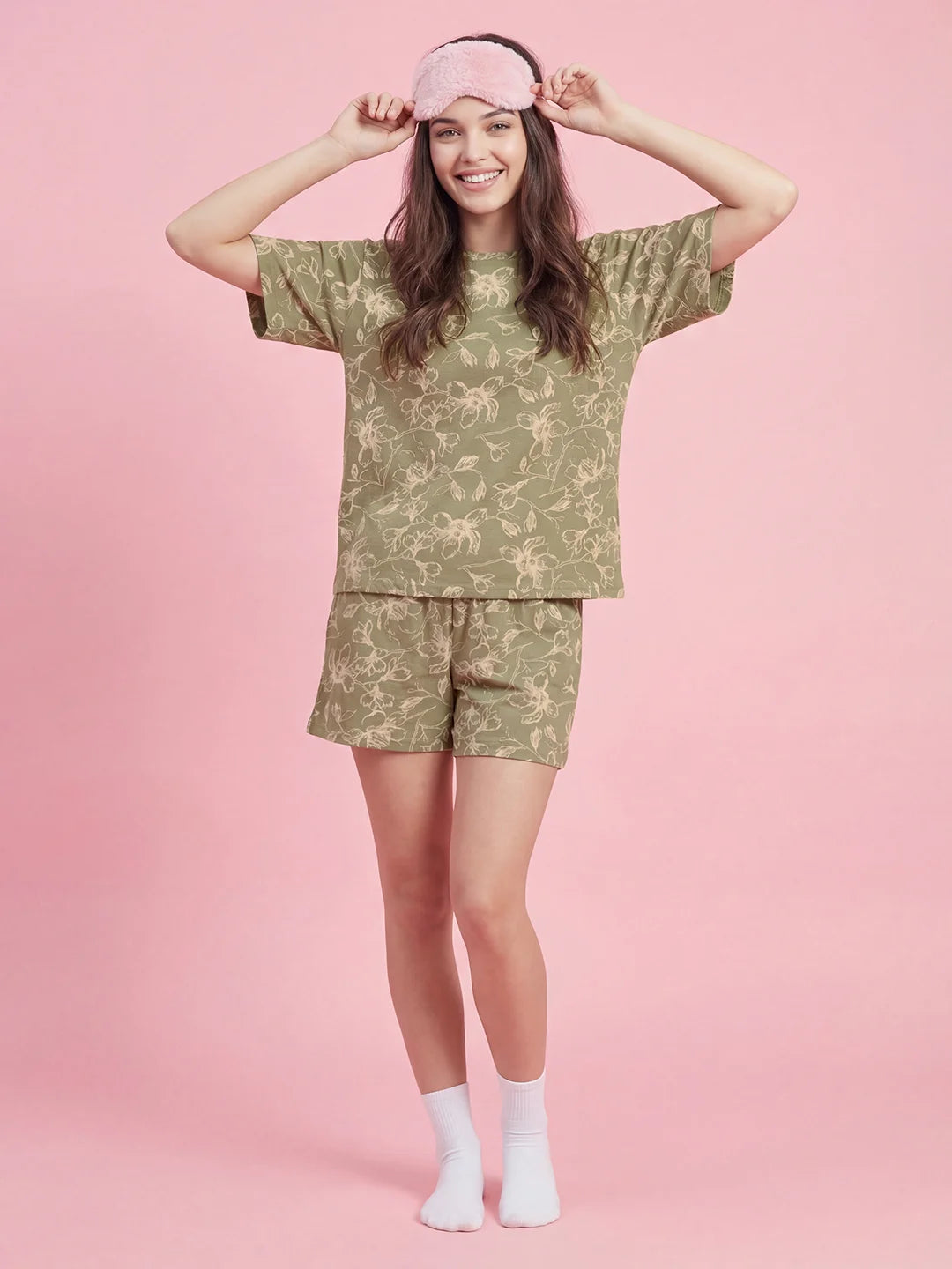 Olive Rush - Pure Cotton Night Suit