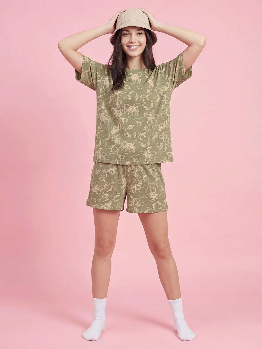 Olive Rush - Pure Cotton Night Suit