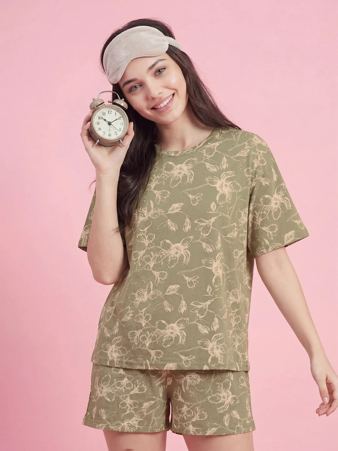 Olive Rush - Pure Cotton Night Suit