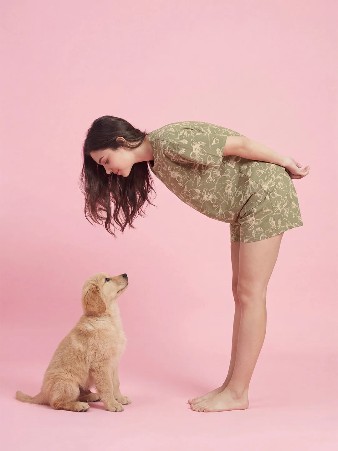 Olive Rush - Pure Cotton Night Suit