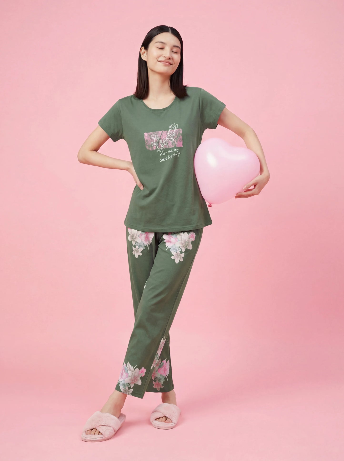 Hazel Bliss - Cotton Lounge Night Suit