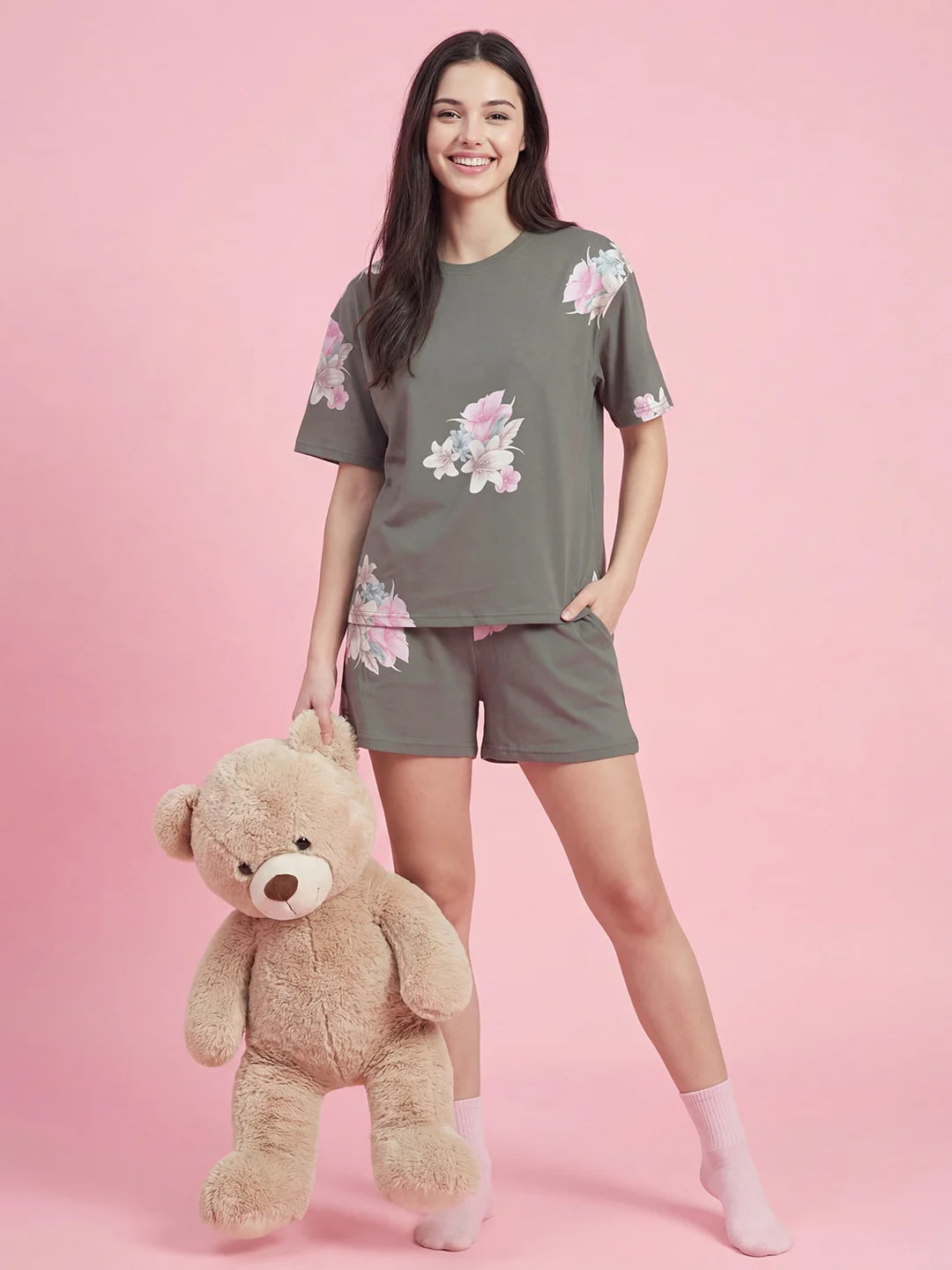 Bunch of Flowers - Pure Cotton Night Suit