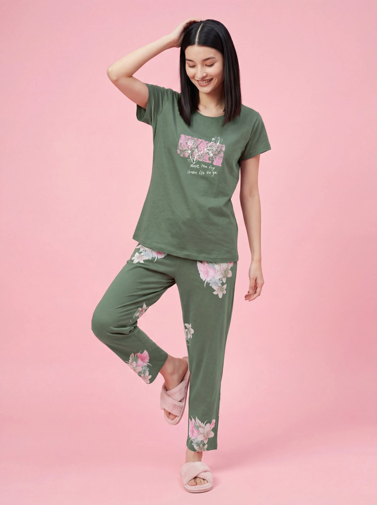 Hazel Bliss - Cotton Lounge Night Suit